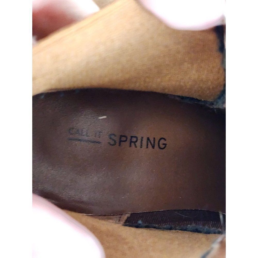 Call It Spring Heeled Ankle Booties Brown Size 7 - Picture 10 of 12